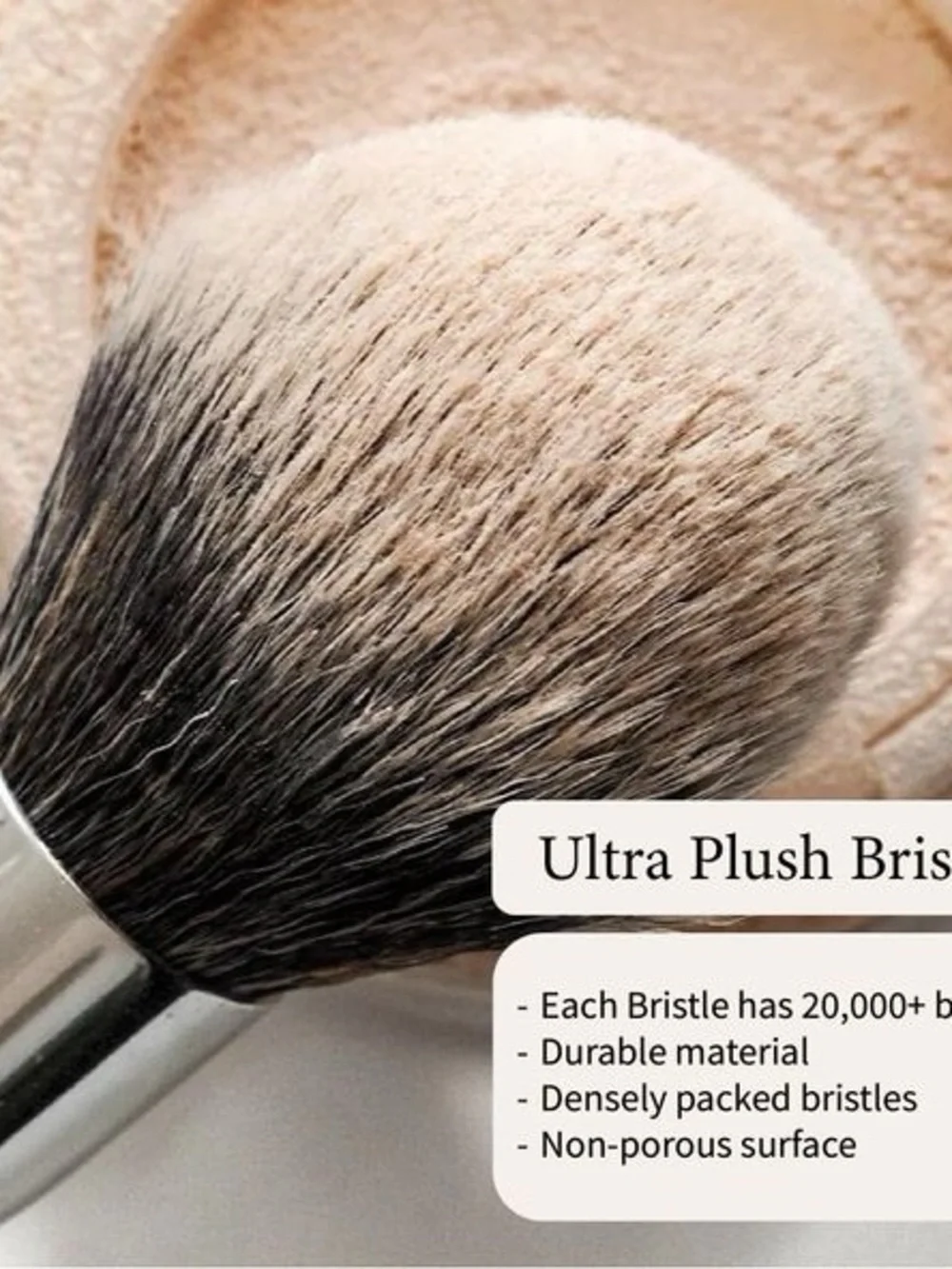 TADA Natural Beauty Kabuki Brush for Foundation Powder Blush & Bronzer - NIB